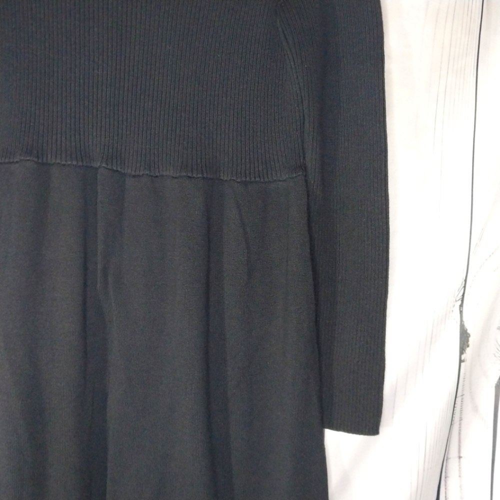 Free People Black Women's Long Sleeve Hippie Babydoll Dress Size M - Picture 6 of 15